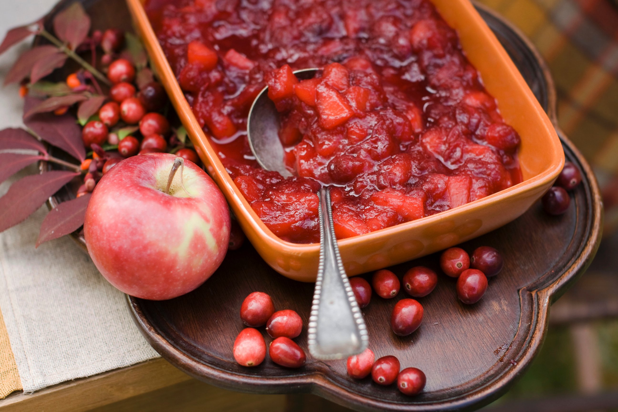 PHOTO: A peach cranberry sauce is shown in this Oct. 8, 2012 file photo in Concord, N.H.