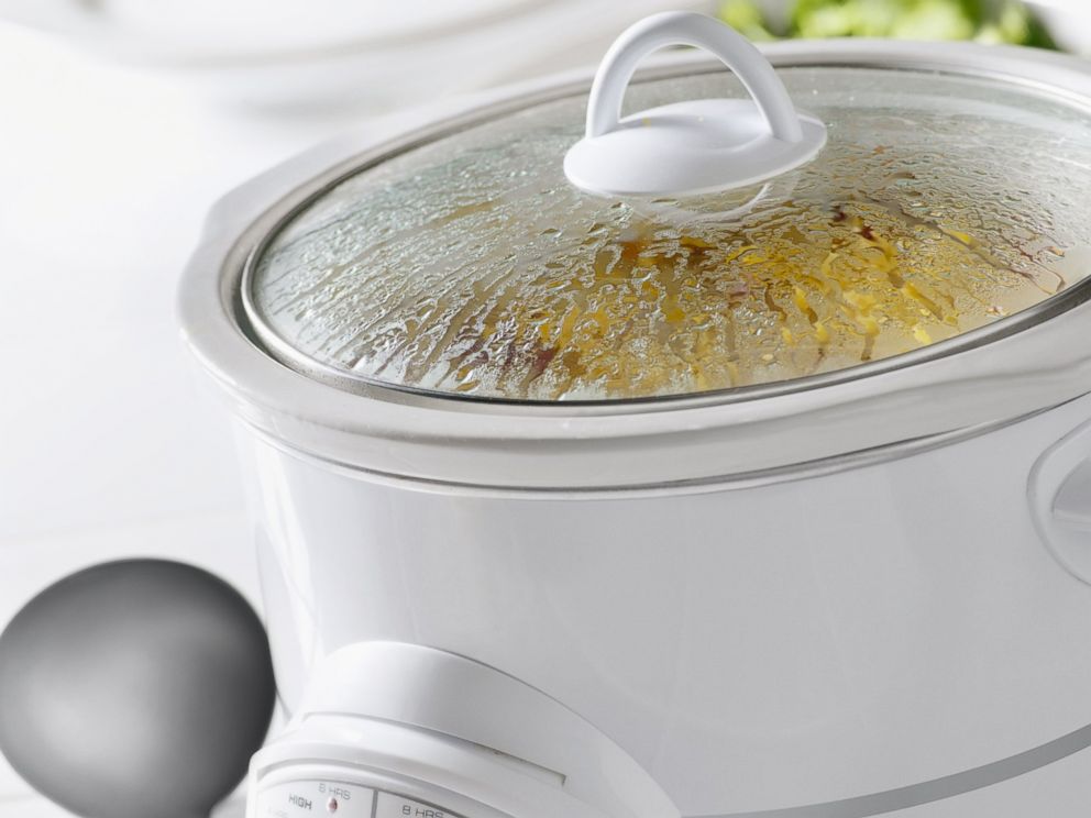 PHOTO: Potatoes cook in a crock pot in this stock image.