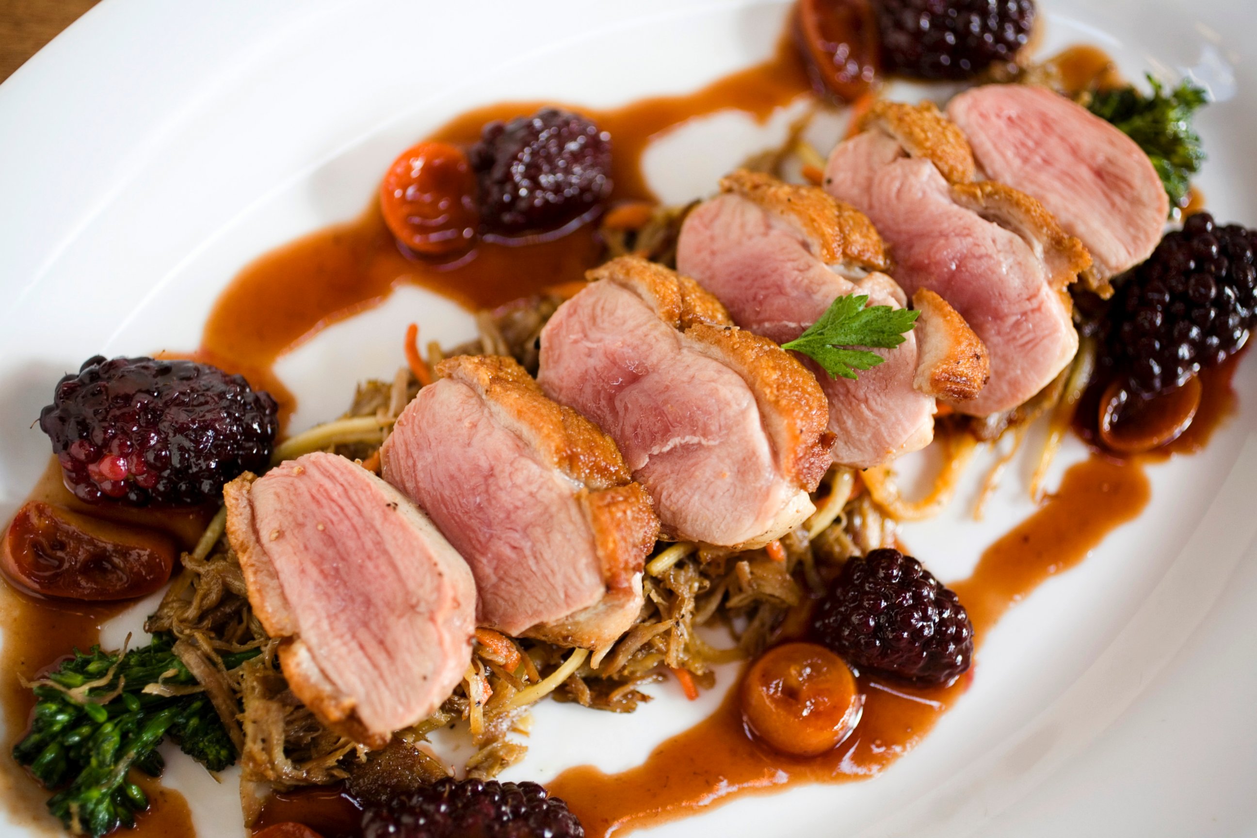 PHOTO: Roasted duck breast are an aphrodisiac.
