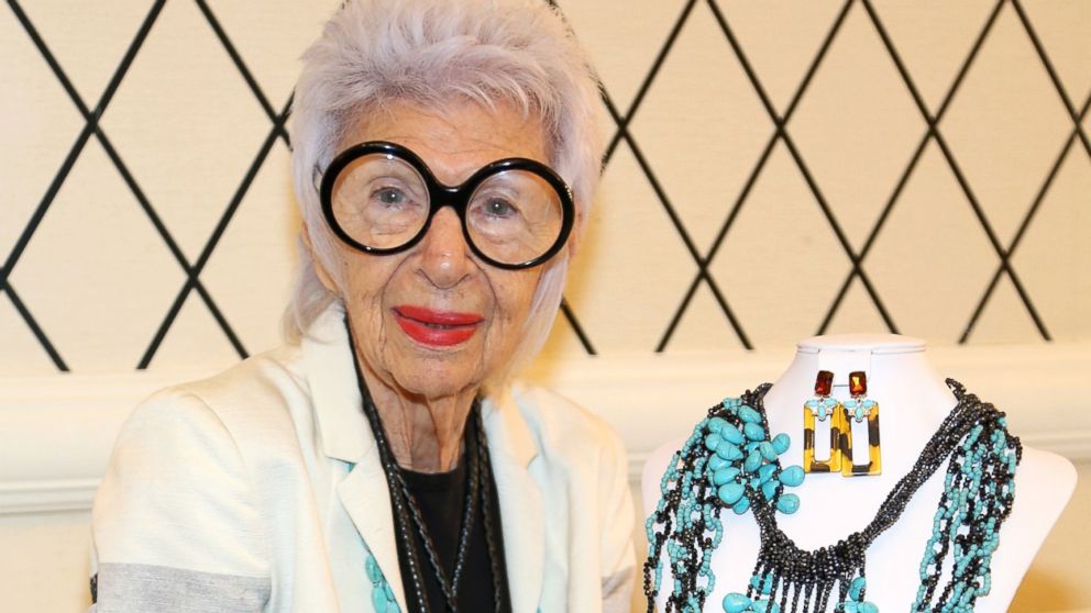 Iris Apfel attends the HSN Fall Fashion Lounge at the Empire Hotel, Sept. 8, 2014, in New York City.