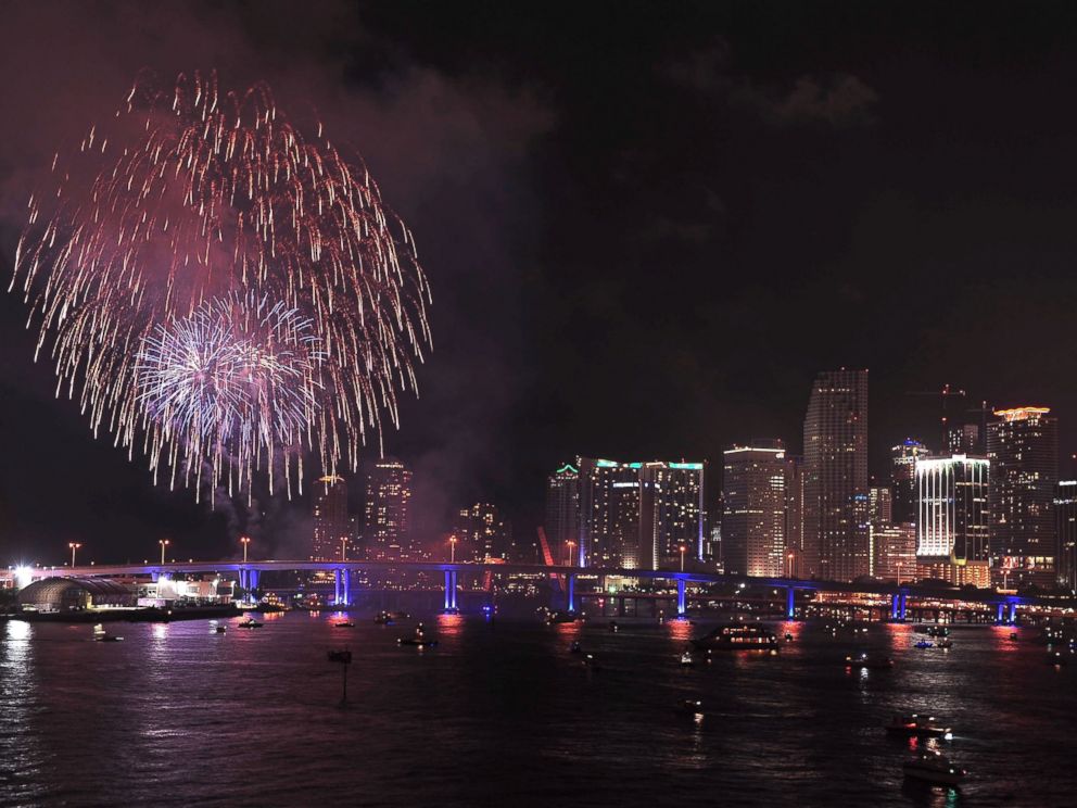 PHOTO: Fireworks are displayed for Independence Day in this July 4, 2009, file photo in Miami, Florida.