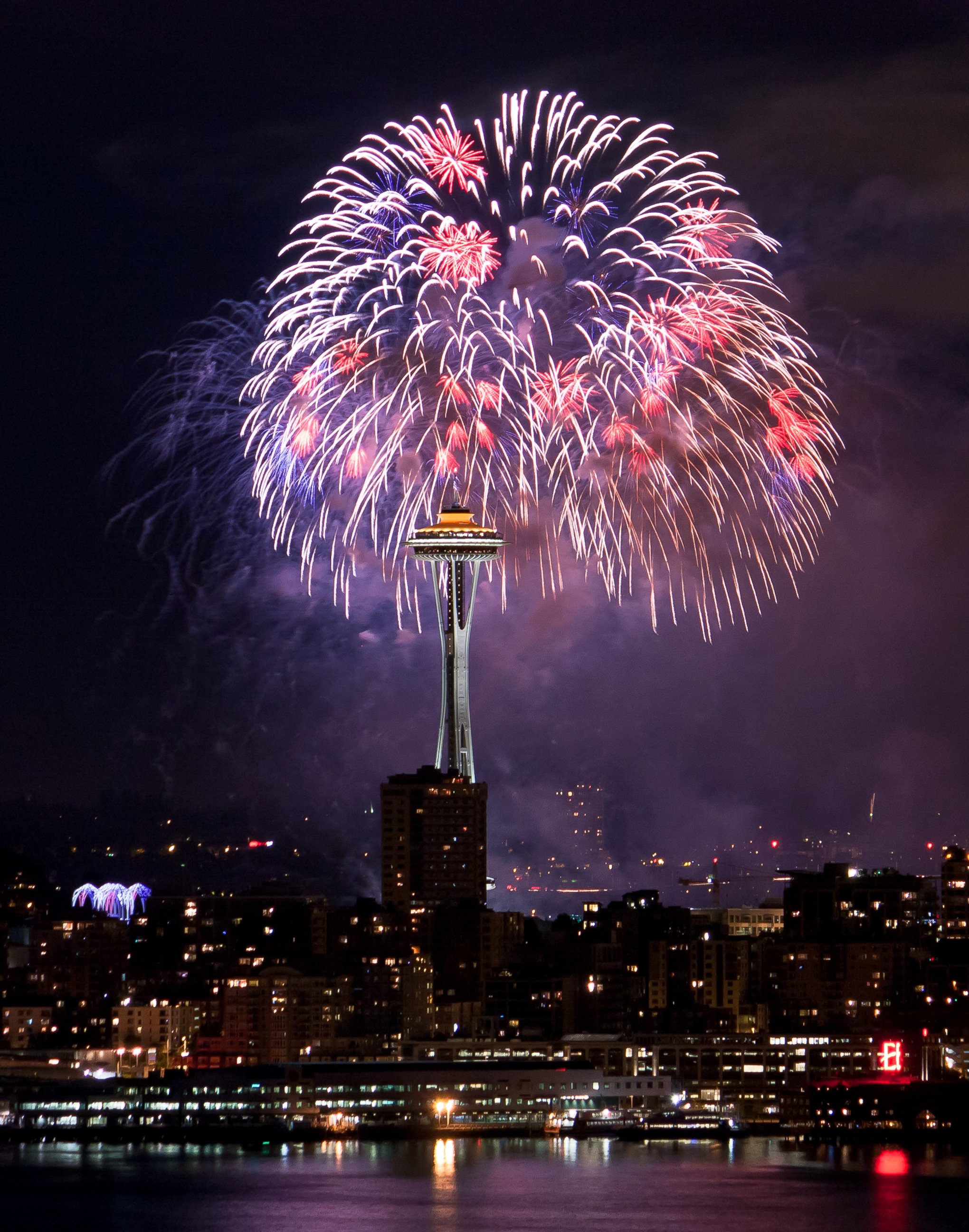 PHOTO: Fireworks are displayed for Independence Day in this July 4, 2012, file photo in Seattle, Wash.