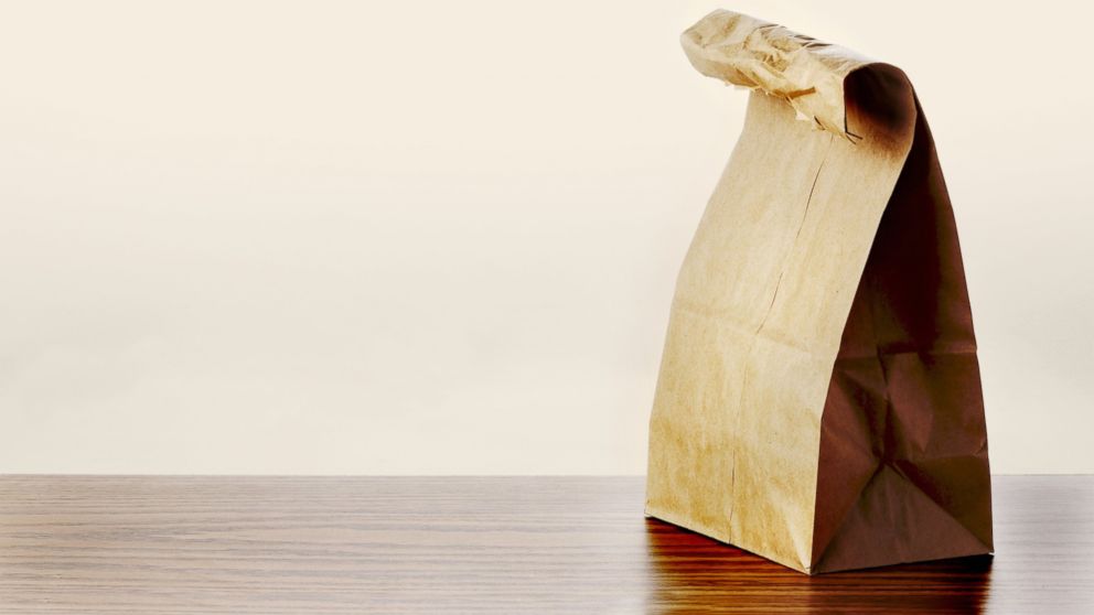 Paper bag lunch.