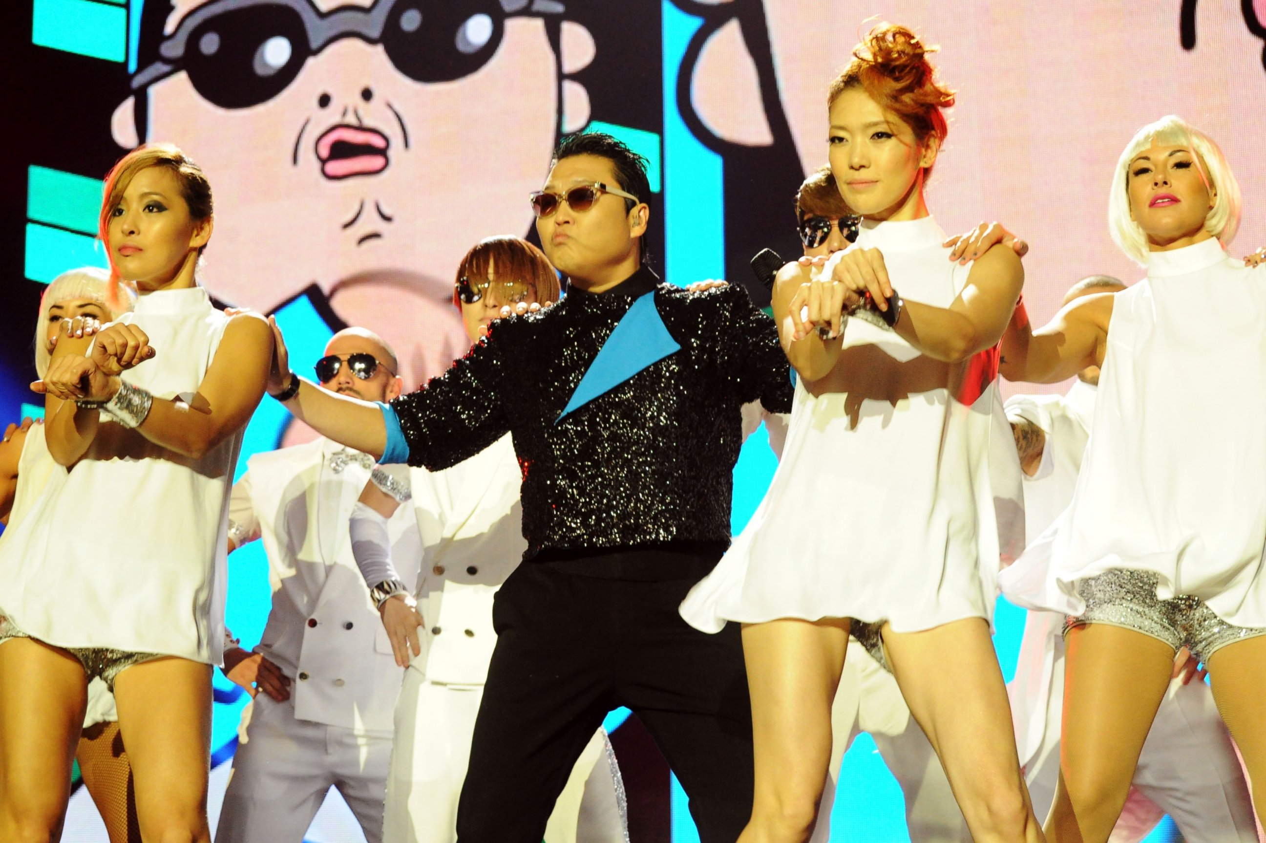 PHOTO: Singer Psy performs 'Gangnam Style' at the MTV EMA's 2012 at Festhalle Frankfurt in this Nov. 11, 2012, file photo in Frankfurt am Main, Germany.  