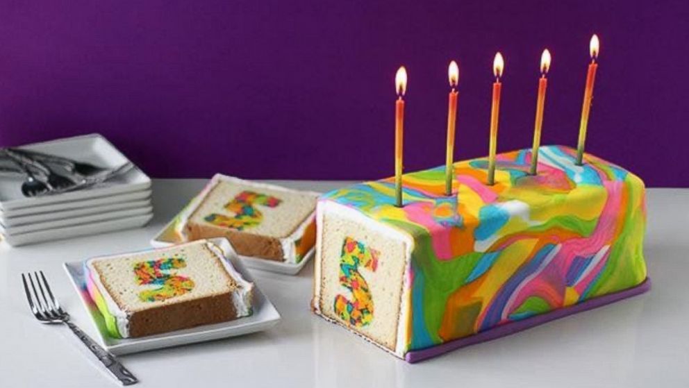 A rainbow tie-dye birthday cake caused commenters to go crazy.