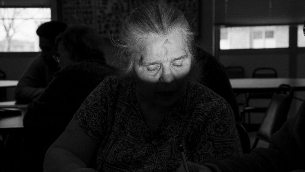 A student is photographed during a class at the World Services for the Blind (WSB), in Little Rock, Arkansas, Jan. 5, 2013. The WSB is a rehabilitation center for the blind and visually impaired which offers life skills and career training programs designed to help students achieve independence. 
