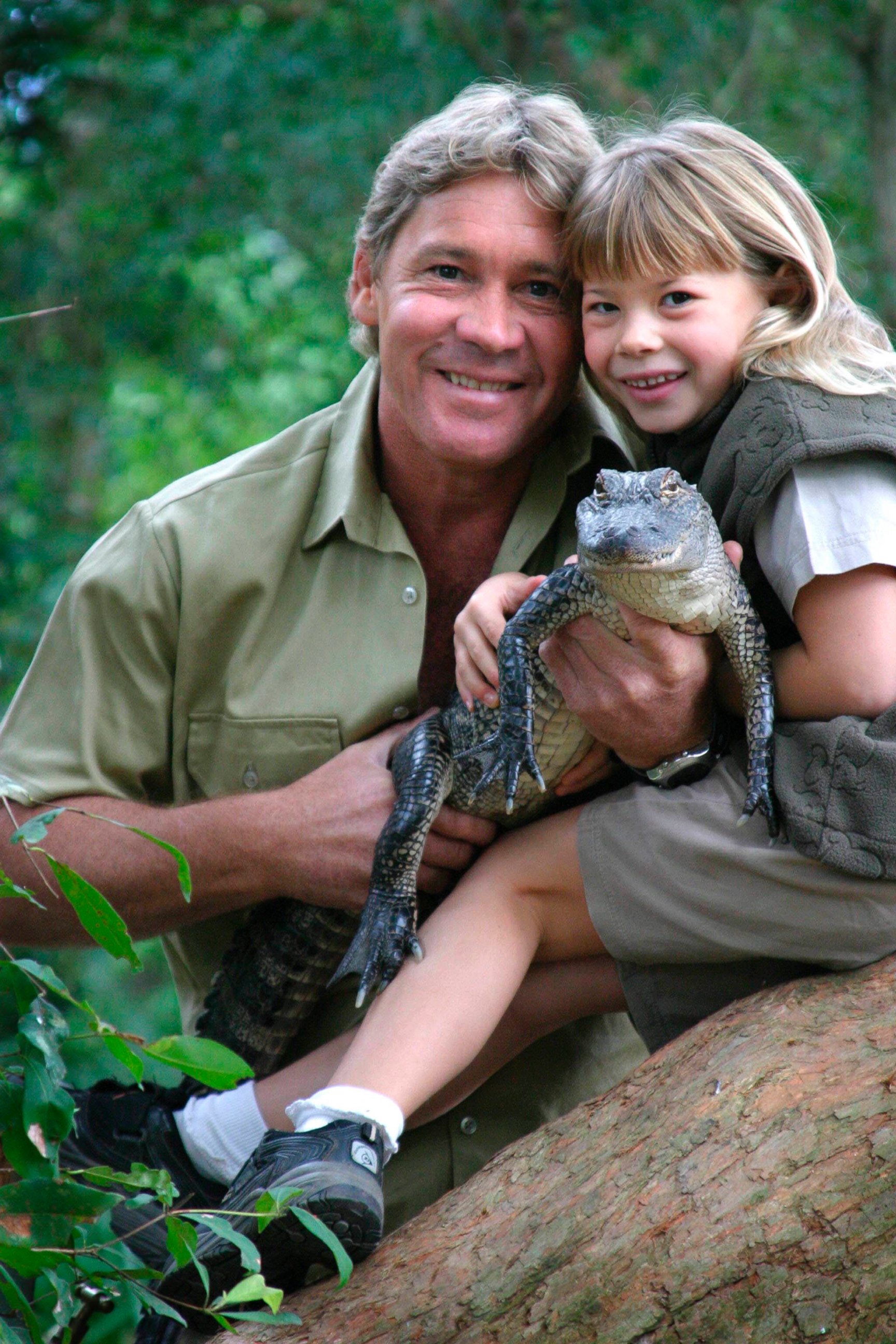 PHOTO: Steve Irwin is seen with his daughter, Bindi Irwin, and a 3-year-old alligator called 'Russ' at Australia Zoo in this June 25, 2005 file photo.