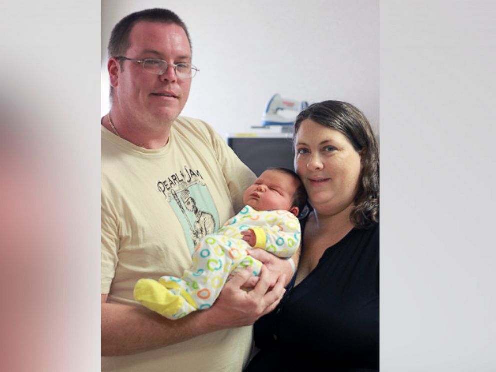 PHOTO: South Carolina parents Arthur Keisler and Cindy Richmond were shocked by their 14-pound newborn, Colin.