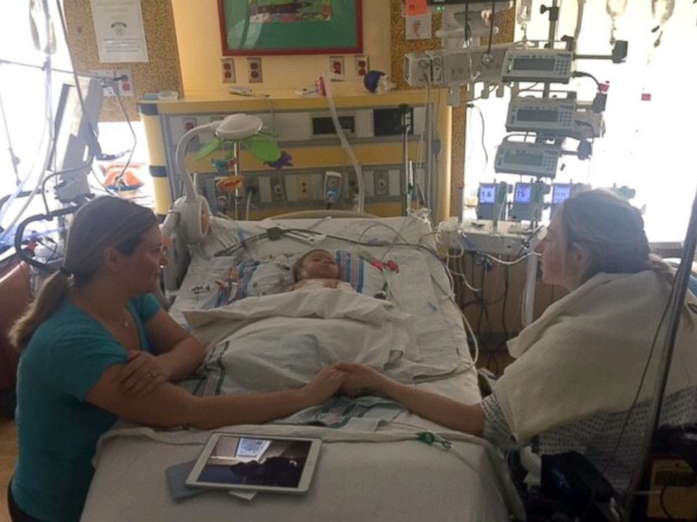 PHOTO: A baby boy who desperately needed a liver transplant found his perfect match in his godmother.