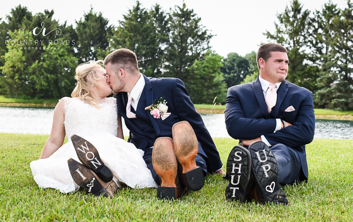 PHOTO: Lindsey Berger’s photographs of a bride, groom and their best man went viral. 