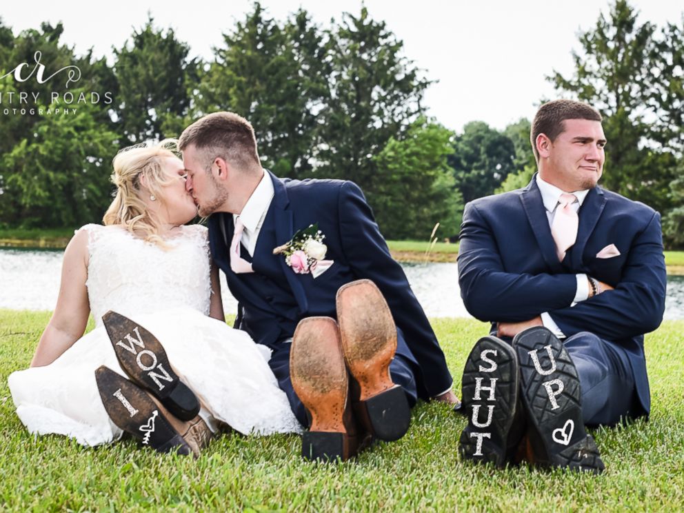 PHOTO: Lindsey Berger’s photographs of a bride, groom and their best man went viral.