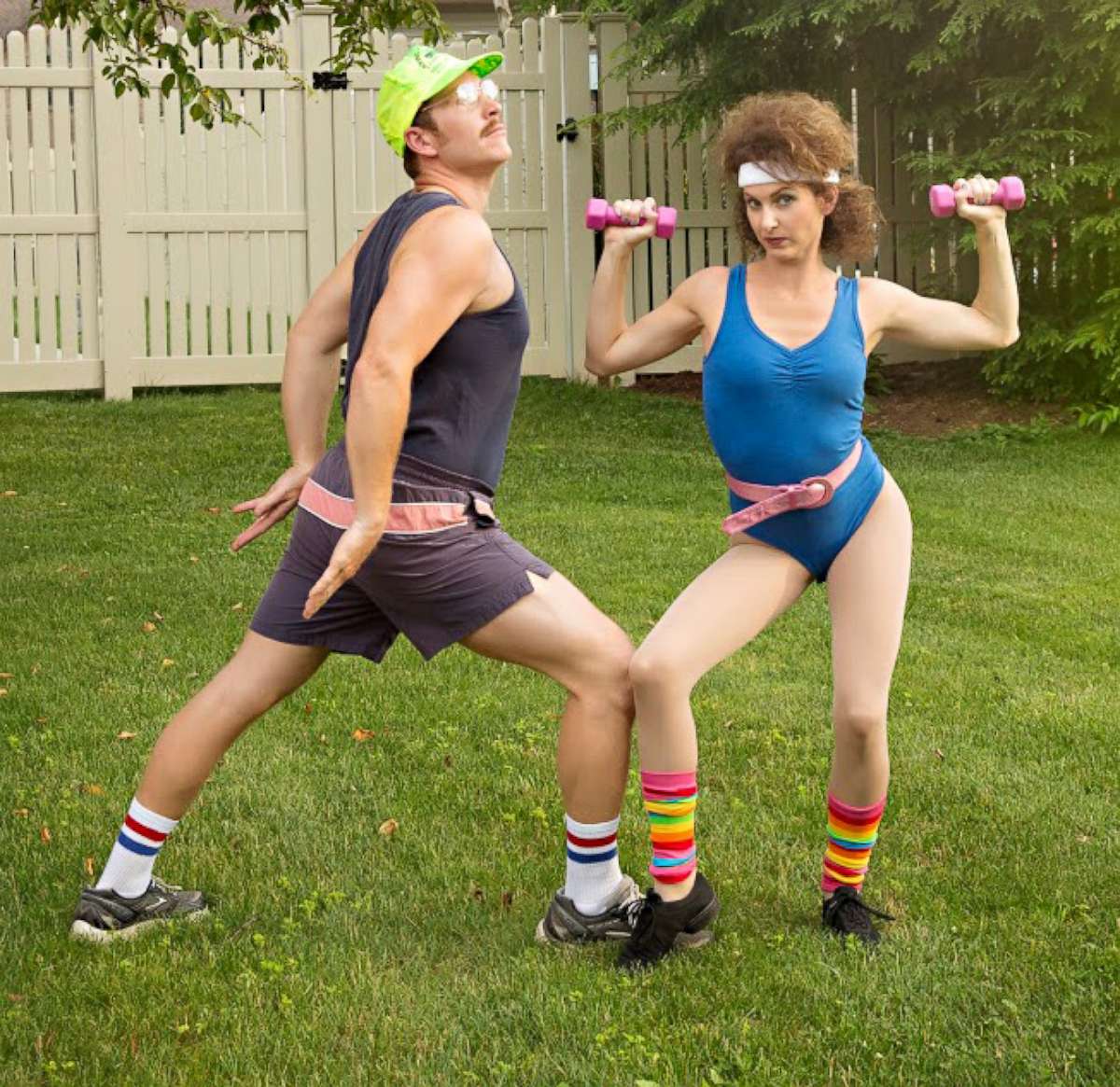 PHOTO: Steve and Danielle VanHorn of Dover, Ohio, celebrated their 10th anniversary in style with a snazzy 1980s photo shoot. 