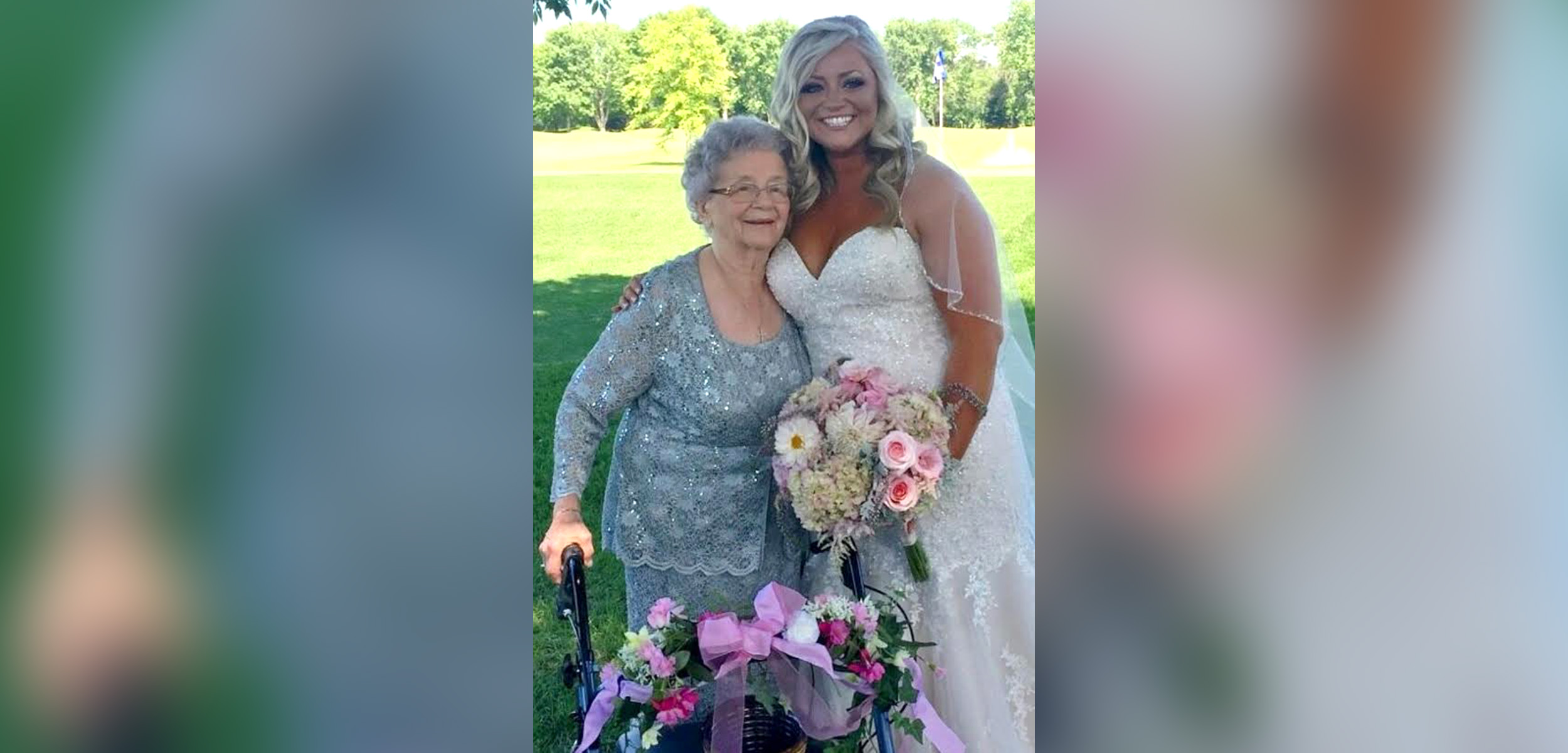 92-year-old grandma shines as flower girl in granddaughter's wedding - ABC  News