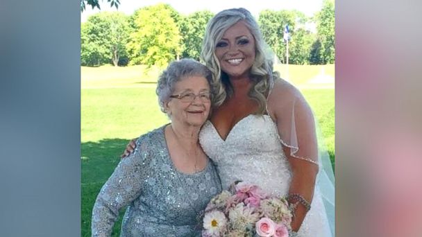 grandmother flower girl wedding