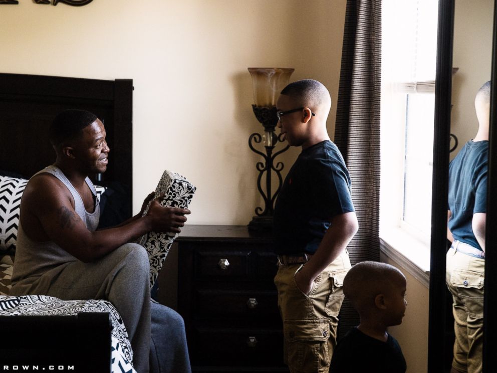 PHOTO: Nakita Brown threw a surprise wedding for her now husband, Rymario Armstrong, a Marine, in Beaufort, S.C.
