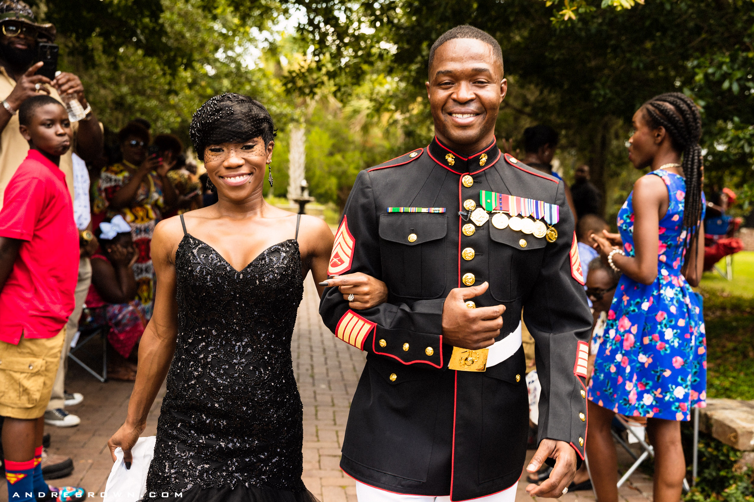 PHOTO: Nakita Brown threw a surprise wedding for her now husband, Rymario Armstrong, a Marine, in Beaufort, S.C.
