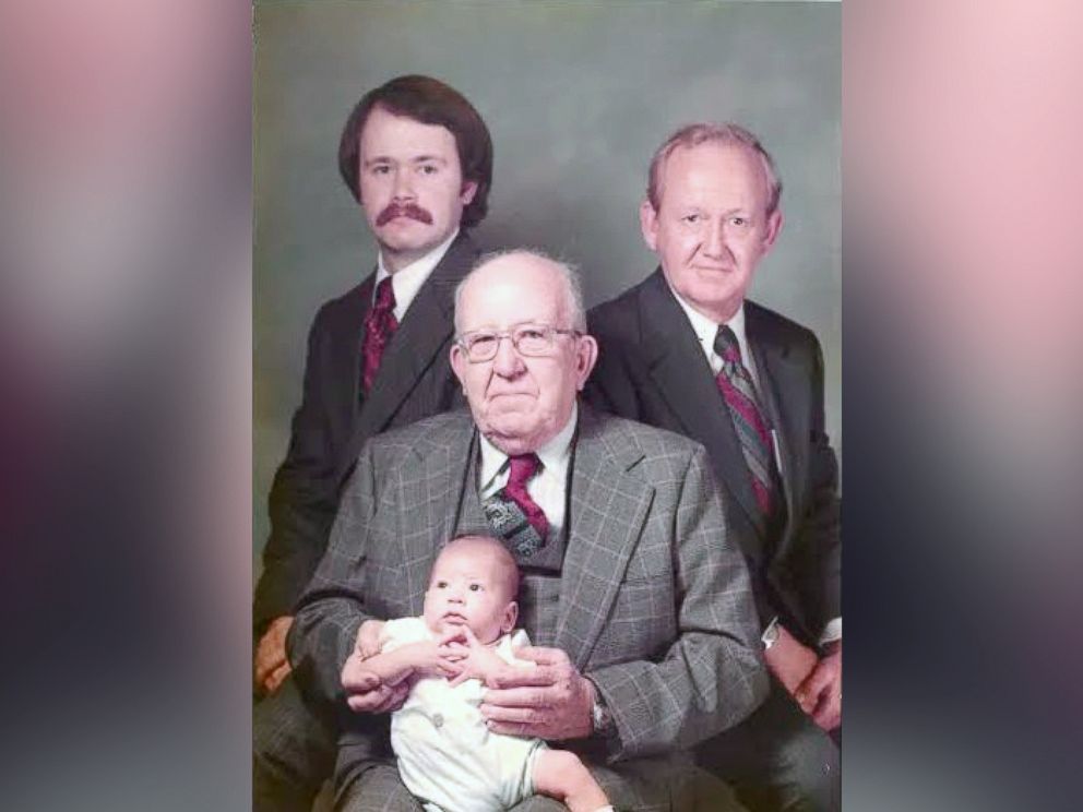 PHOTO: Four generations of men in the Settle family.