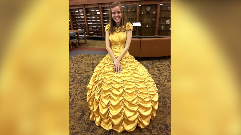 PHOTO: Joel Lynch pulled off a magical "Beauty and the Beast" proposal for Cara Szymanski complete with Belle's yellow gown.