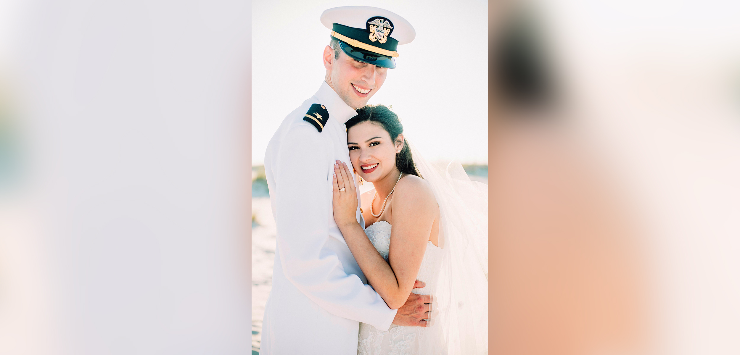 PHOTO: Rachel and Chandler Mills were surprised by a Blue Angels flyover at their wedding in Pensacola, Florida. 