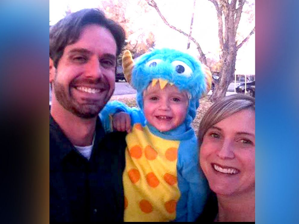 PHOTO: Jess H. seen with his son Evan and late wife Kellie, in this undated family photo.