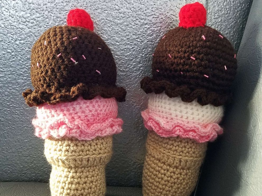 PHOTO: Bus driver Trudy Serres of Waukesha, Wisconsin, crochets toys for every elementary school student on her route that wants one.