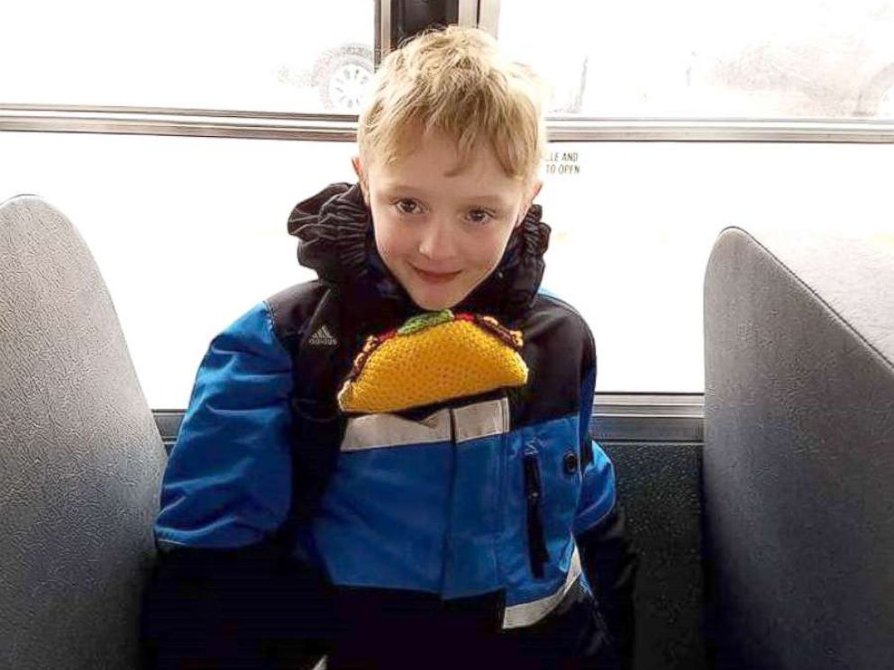 PHOTO: Bus driver Trudy Serres of Waukesha, Wisconsin, crochets toys for every elementary school student on her route that wants one.