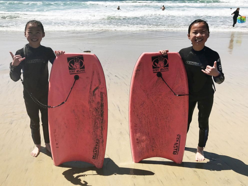 PHOTO: Audrey Doering and Gracie Rainsberry, the twin sisters separated at birth who reunited for the first time on "Good Morning America" on Jan. 11, have ended their first vacation together in San Diego.