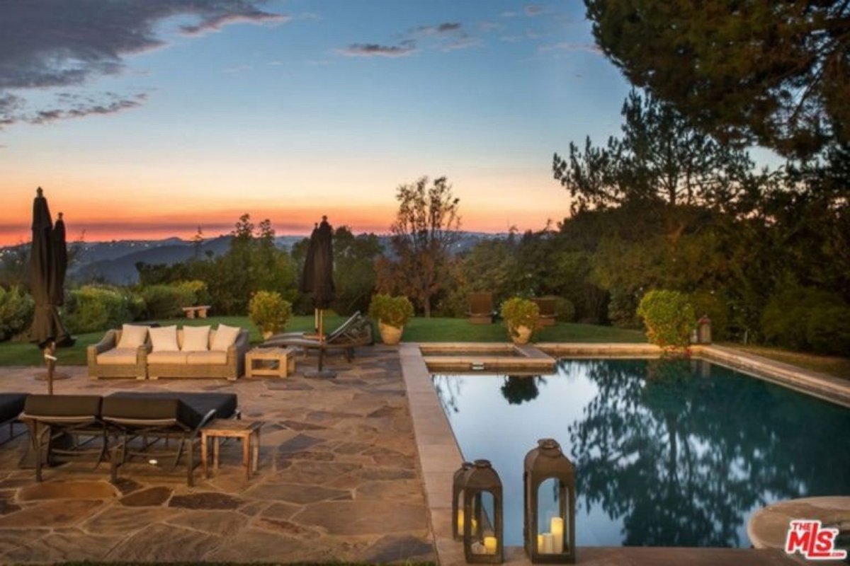 PHOTO: The sprawling backyard has incredible views of the surrounding hills.