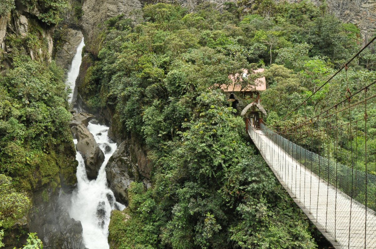 PHOTO: Those at the lodge can also take a stroll near the Pailon del Diablo waterfall. 

