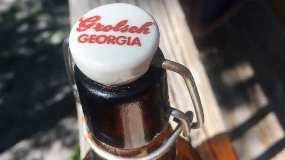 PHOTO: Ryan Burchett found a message in a bottle Doug Stephens sent in 1981 from Fernandina Beach, Florida.