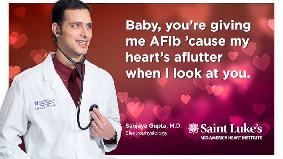 PHOTO: These Kansas City cardiologists created hilarious heart-healthy memes to celebrate Valentine's Day. 