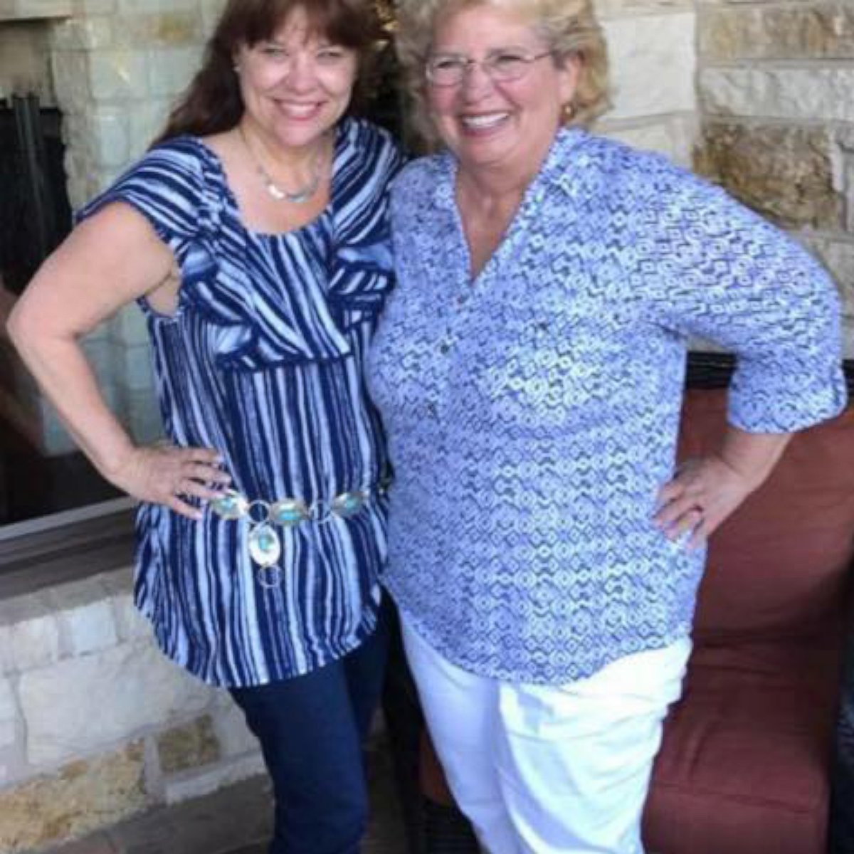 PHOTO: Sharon Glidden, 52, met her biological mother, Donna Pavey, 71, May 5, 2017, in Texas. 