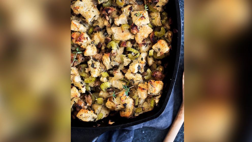 "Skinnytaste" author Gina Homolka shares her slow-cooker recipe for stuffing.  
