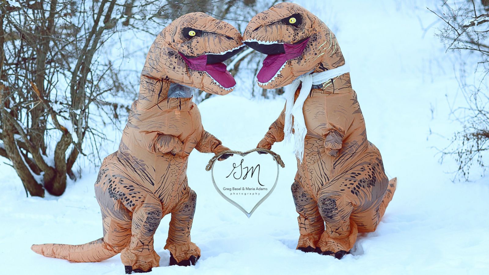 Husband surprises wife with massive T-Rex instead of gnome