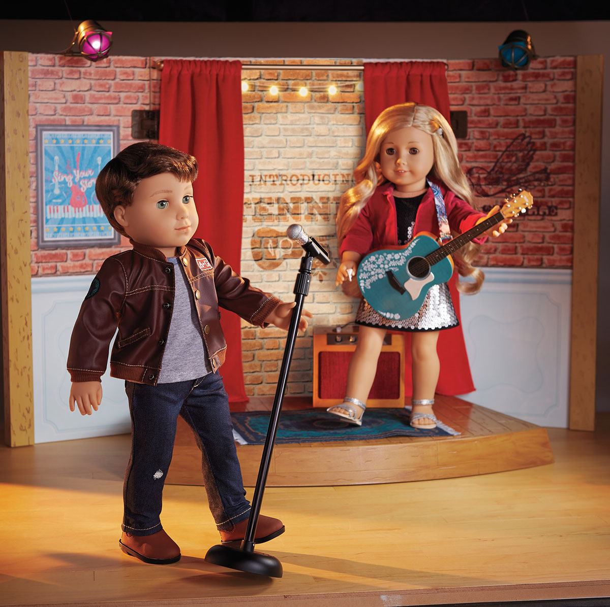 PHOTO: New American Girl characters Tenney Grant and Logan Everett.