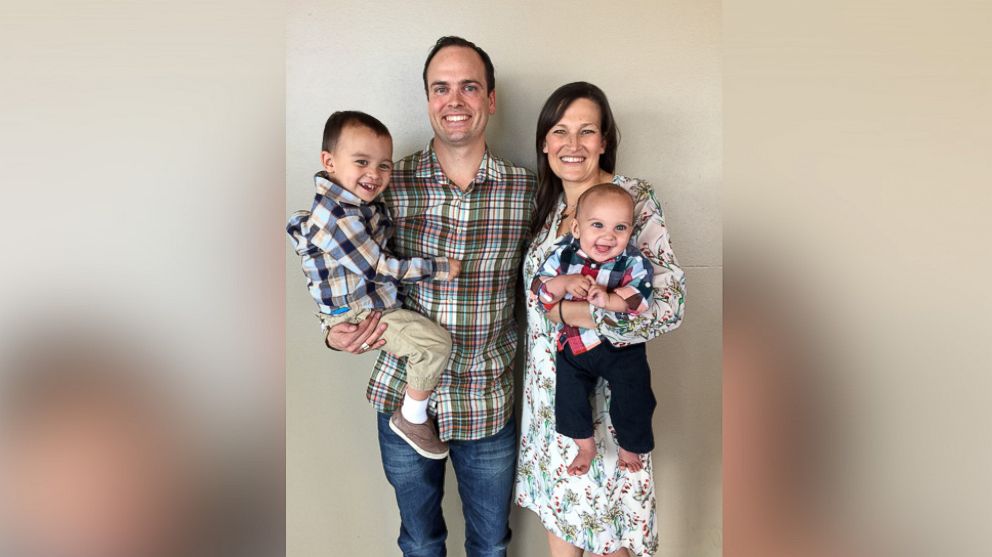 John Israel, pictured here with wife Monica and sons Anderson and Rohn, is on a mission to write five thank you notes a day for a year. 
