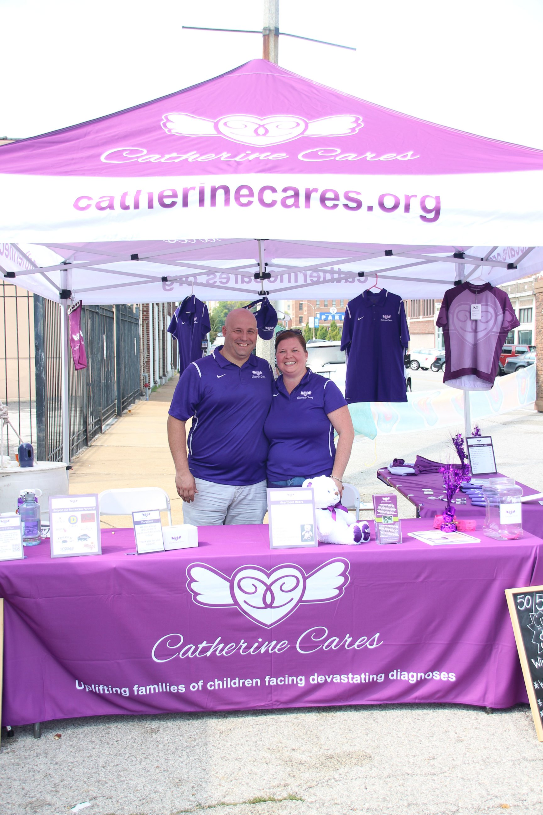 PHOTO: Wayne and Lauren Turley of St. Louis, Missouri, who launched "Catherine Cares," are seen in at Urban Chestnut Brewing Company's Oktoberfest celebration in September 2016. 