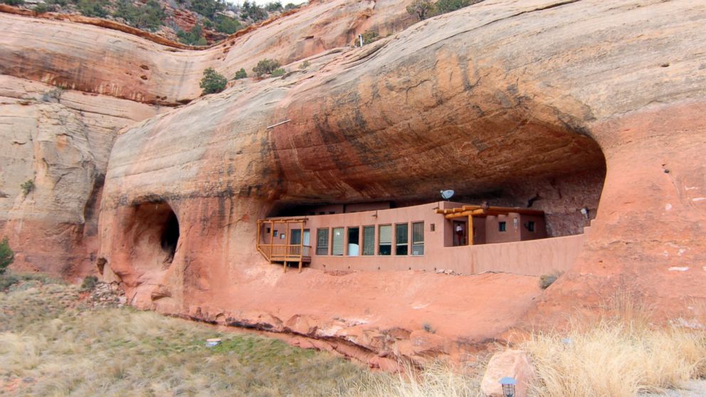 This 12-acre home is built inside the Montezuma Canyon in Monticello, Utah.
