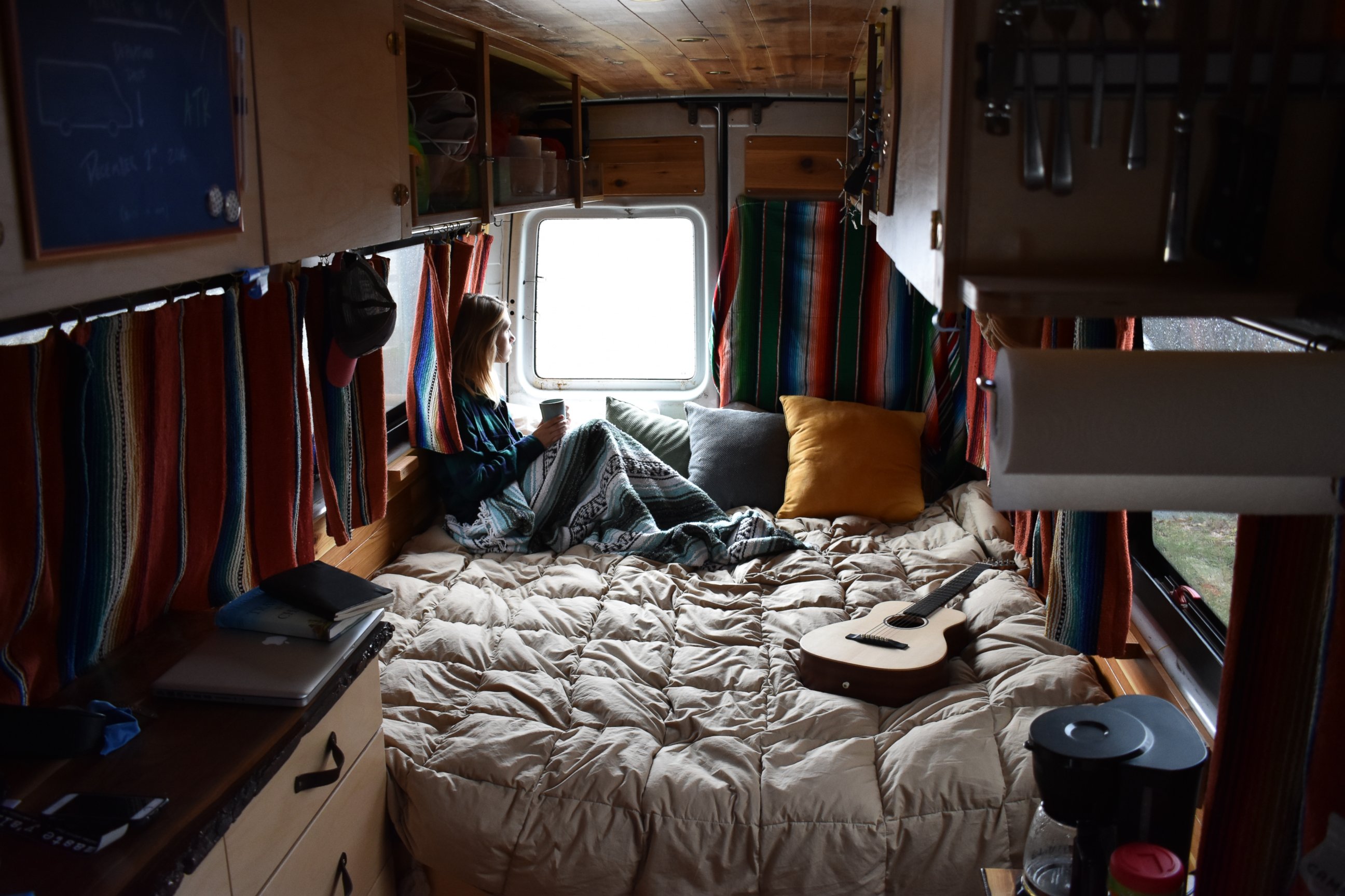 PHOTO: The couple says visitors are always surprised at how large and comfortable the interior of the van is. 