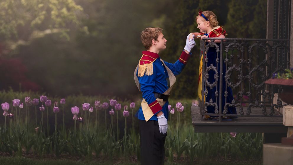 PHOTO: Christina Angel's children requested this Prince Charming-themed photo shoot. 