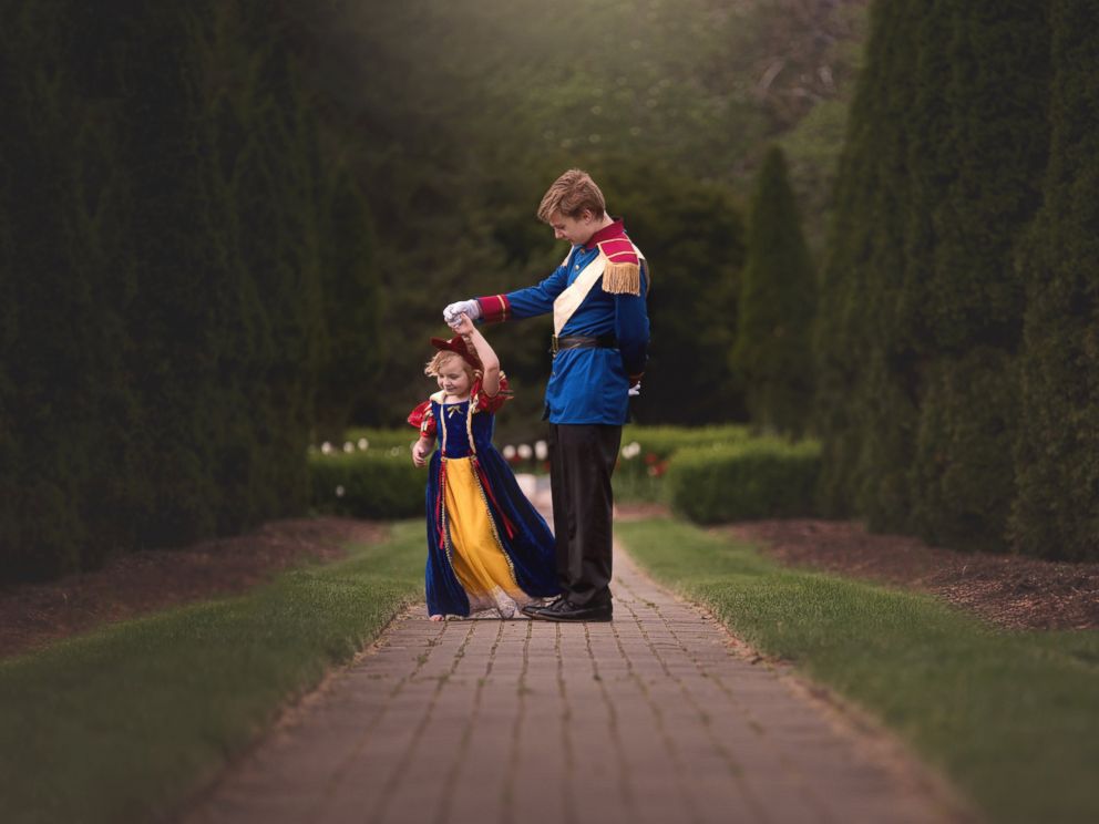 PHOTO: Christina Angel's children requested this Prince Charming-themed photo shoot. 