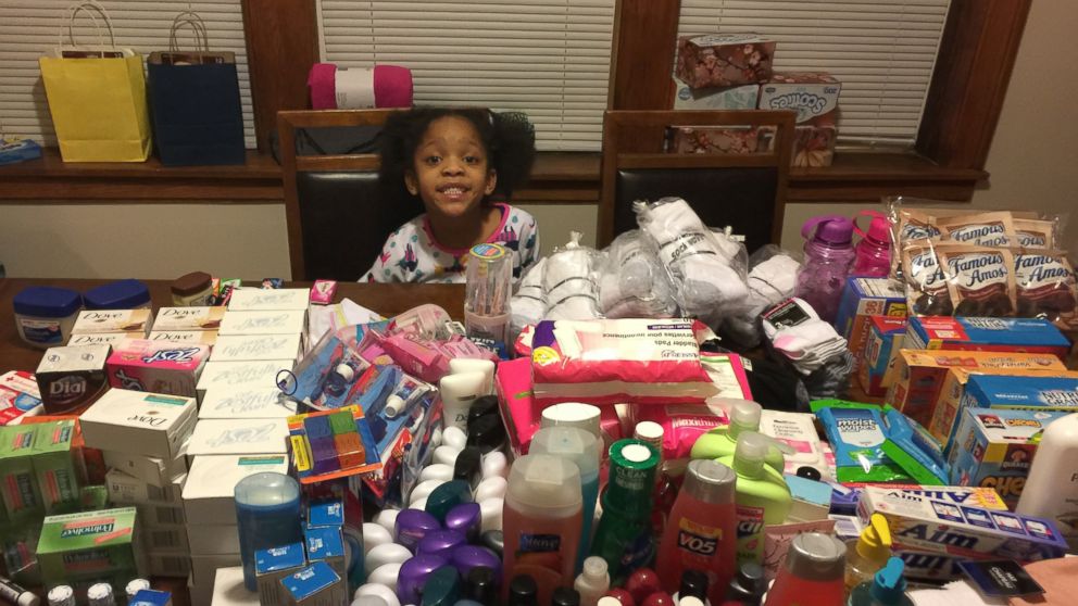 Artesha Crew's daughter Armani wanted to feed the homeless instead of having a traditional birthday party when she turned 6 on March 5.