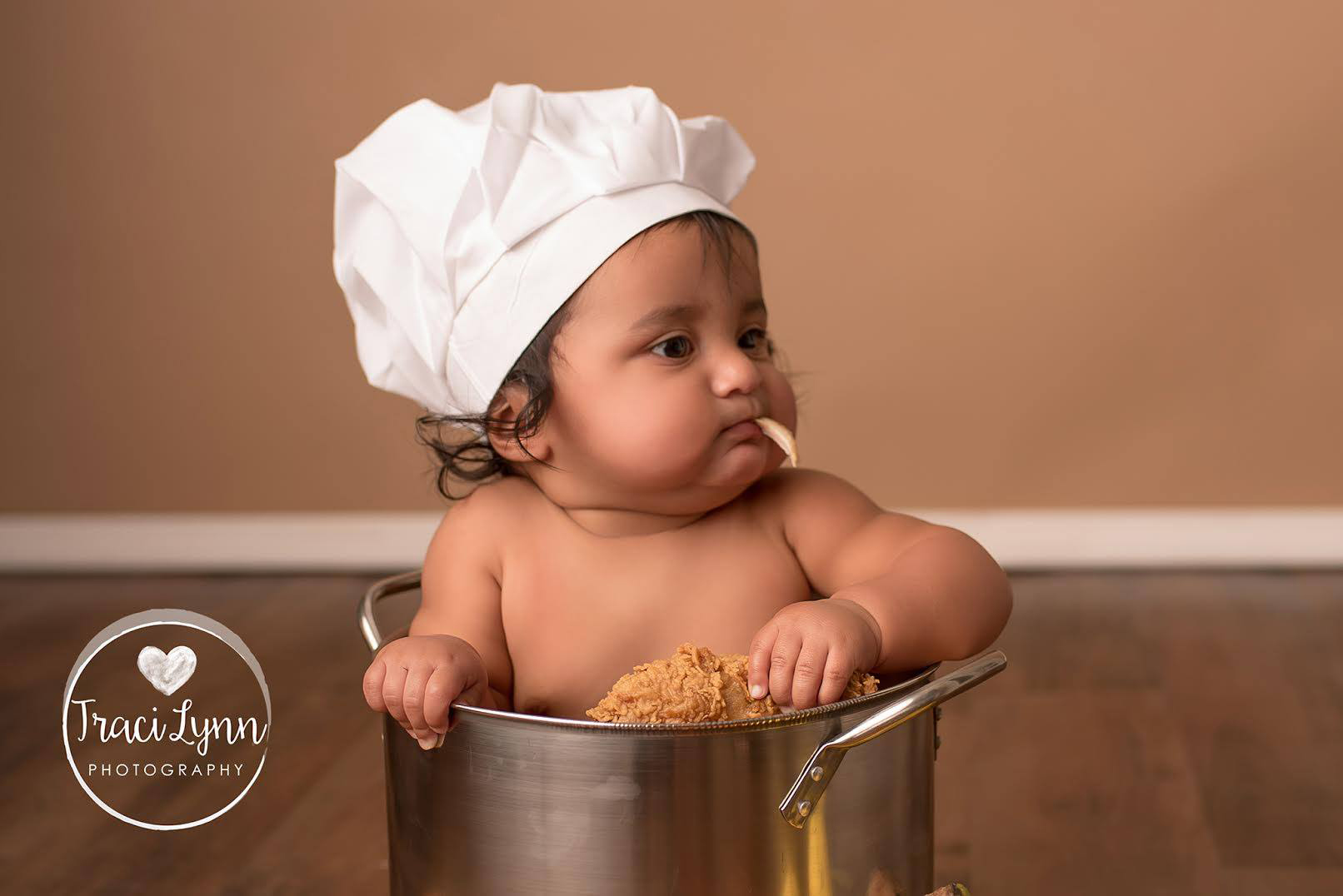 PHOTO: 8-month old Johnny Garcia had a foodie-themed photo shoot to celebrate his love of food.  