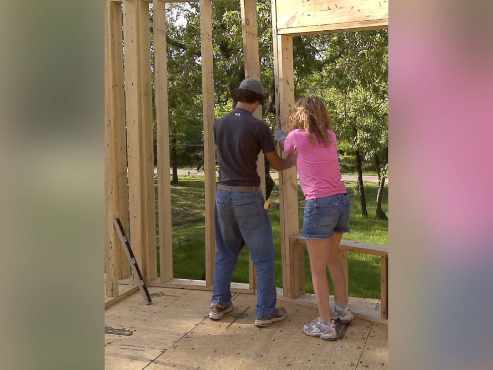 PHOTO: Mother of four Cara Brookins writes in her upcoming memoir Rise how she built her dream home with the help of YouTube videos.