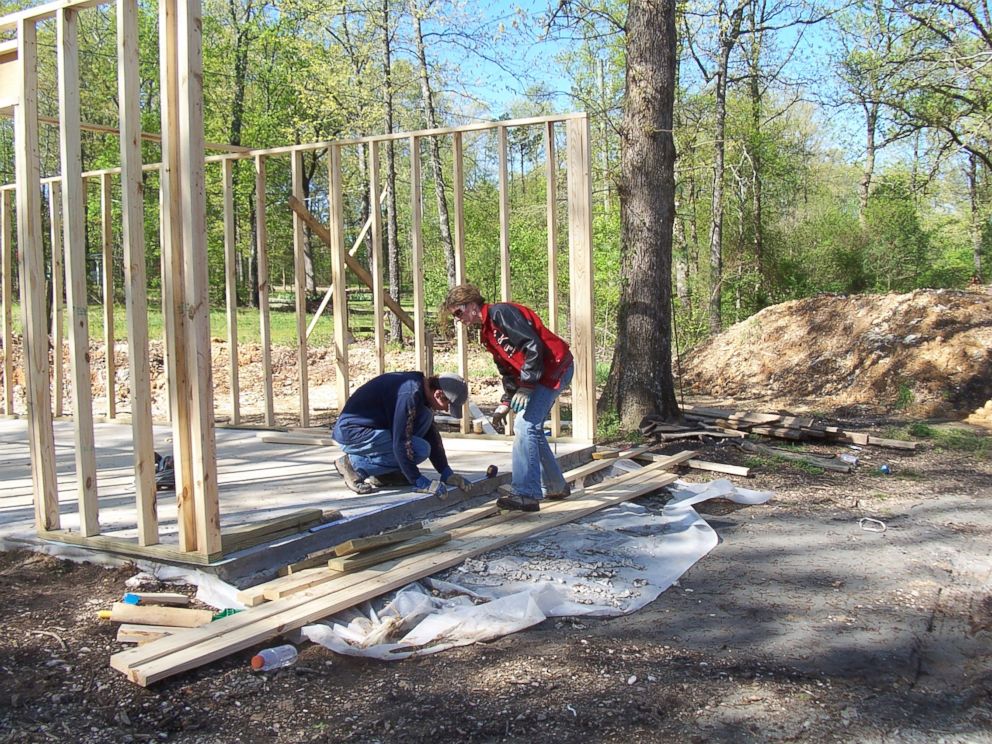 PHOTO: Mother of four Cara Brookins writes in her upcoming memoir Rise how she built her dream home with the help of YouTube videos.