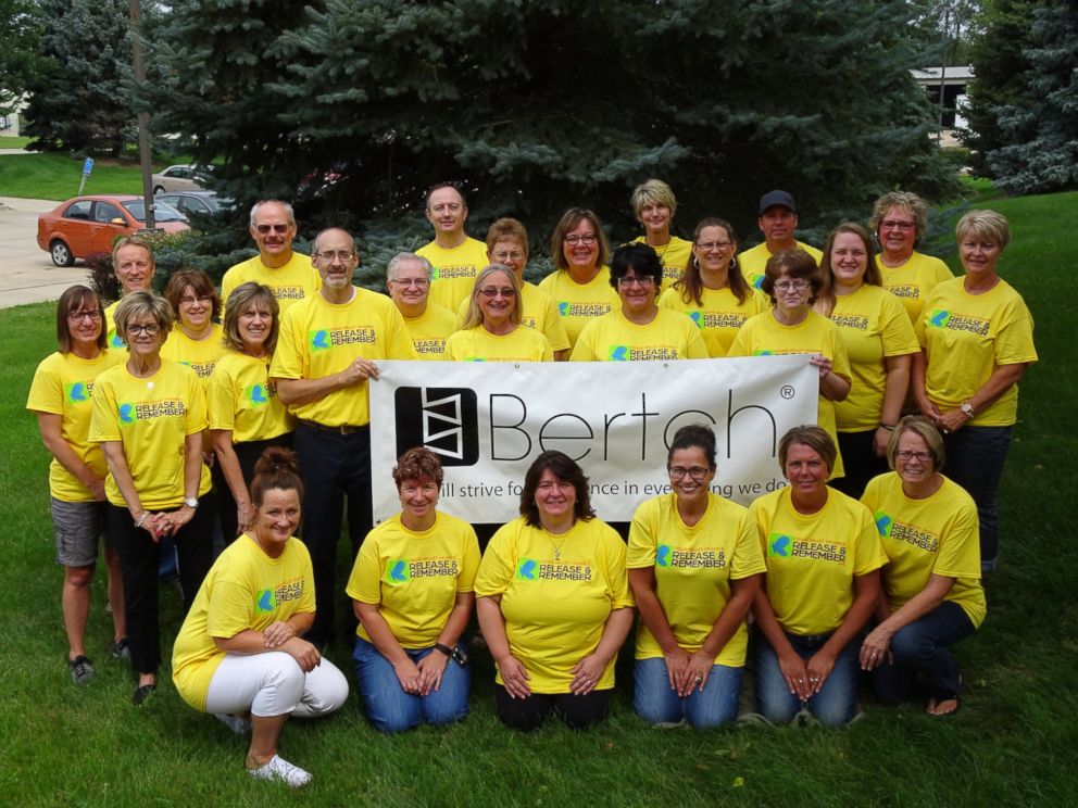 PHOTO: A smaller group of Bertch Cabinet's employees are pictured together here. 