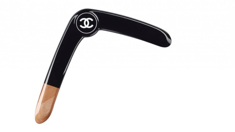 Chanel listed the wood-resin boomerang for $1,325 on its website.
