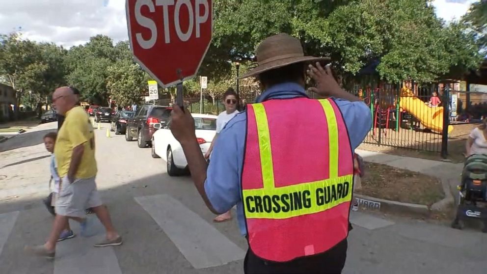 PHOTO: The parents and friends of students at Harvard Elementary School in Harvard, Texas, have raised over $5,500 to help repair a beloved crossing guard's prosthetic leg. 
