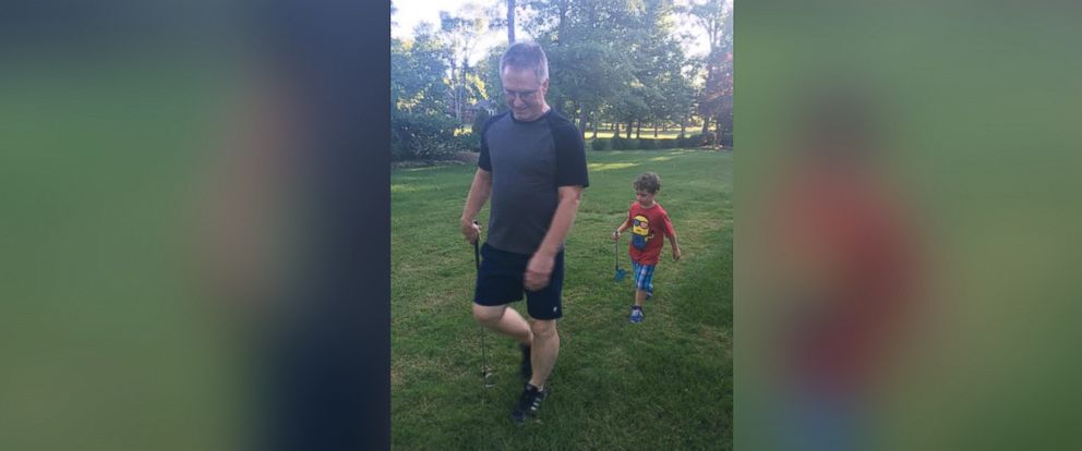 PHOTO: Little Brian Kelly, 5, befriended his neighbor, Dean Cravens, while his dad is deployed with the Air Force. 