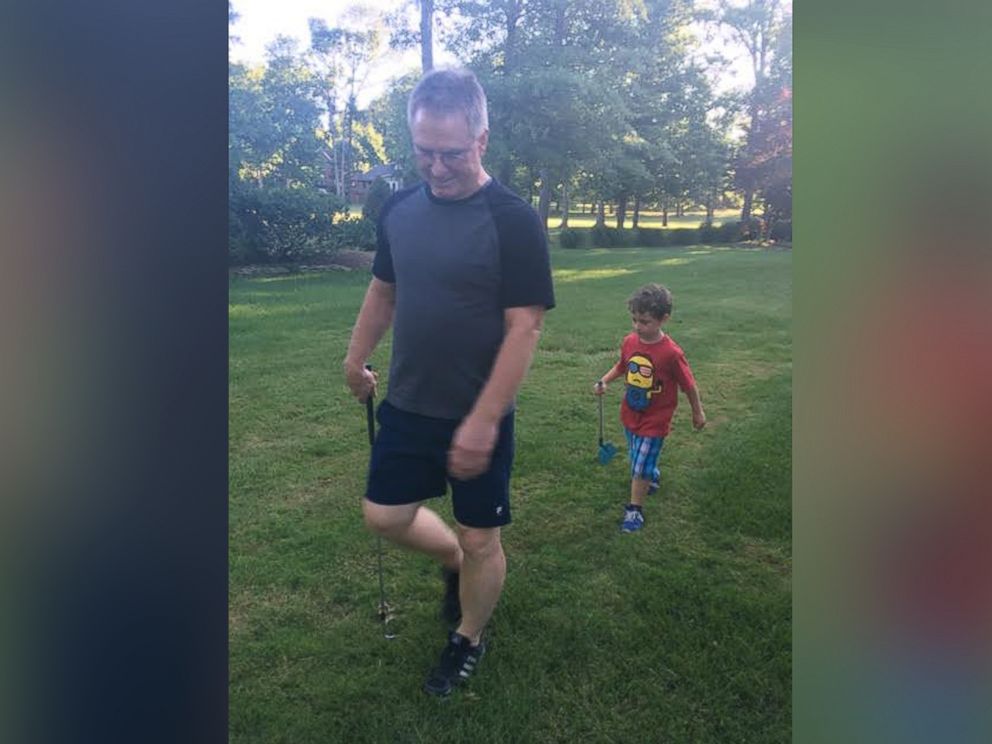 PHOTO: Little Brian Kelly, 5, befriended his neighbor, Dean Cravens, while his dad is deployed with the Air Force.